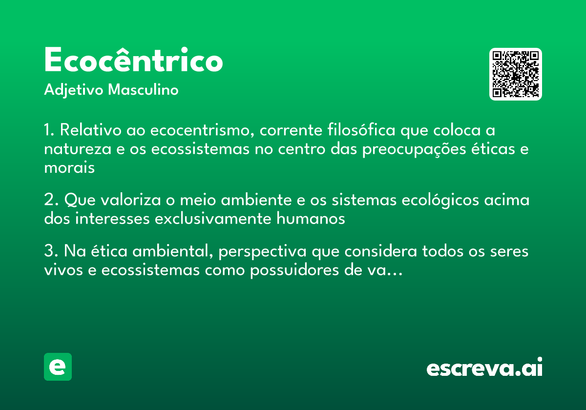 ecocêntrico