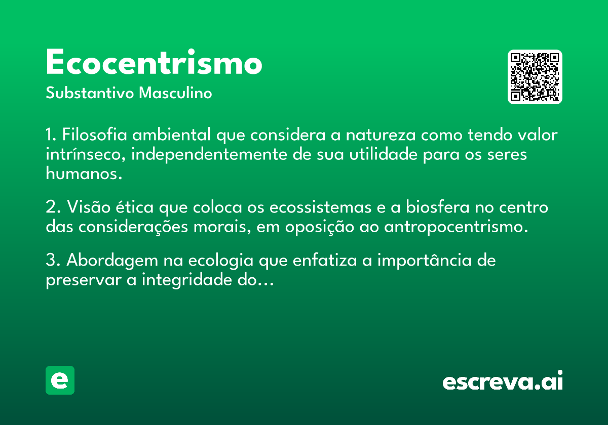ecocentrismo