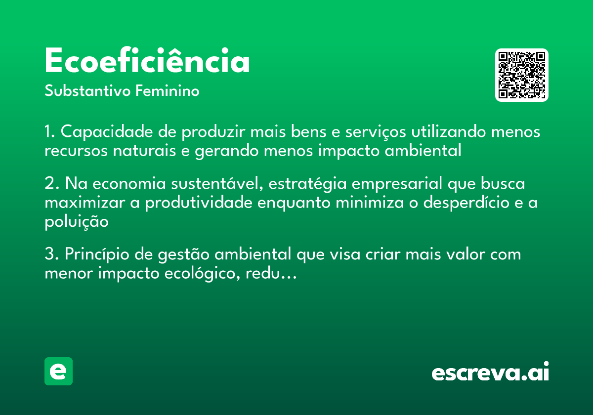 ecoeficiência