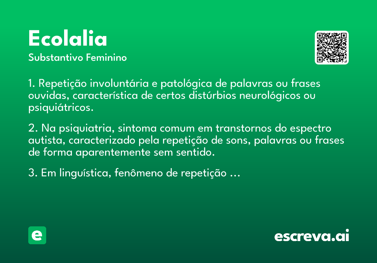 ecolalia