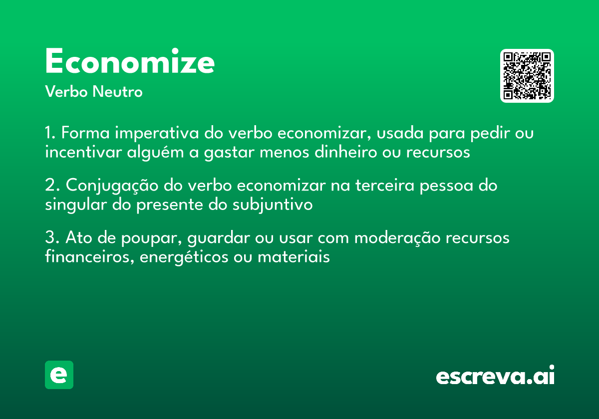 economize