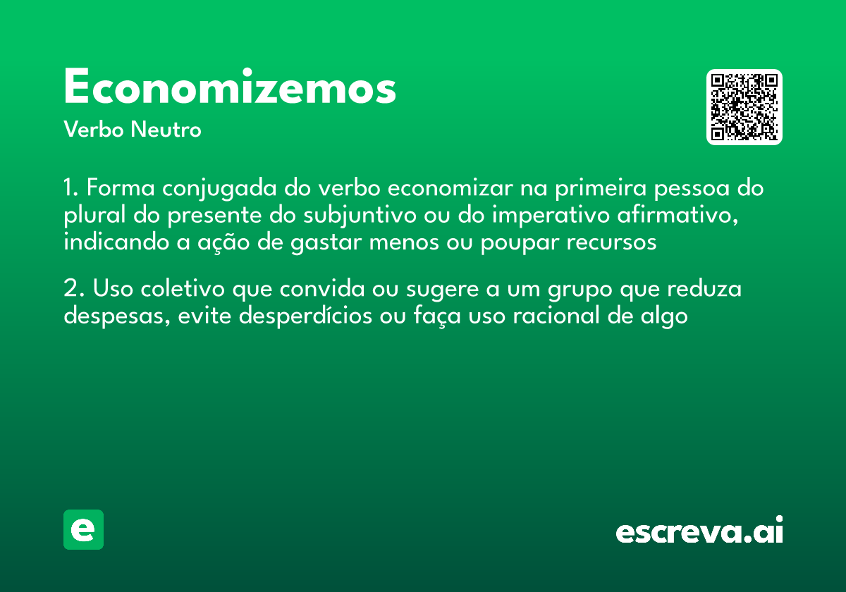 economizemos