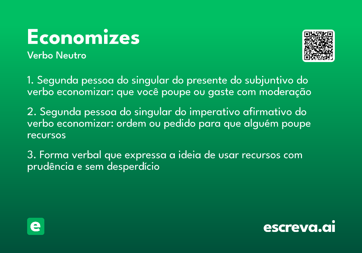 economizes