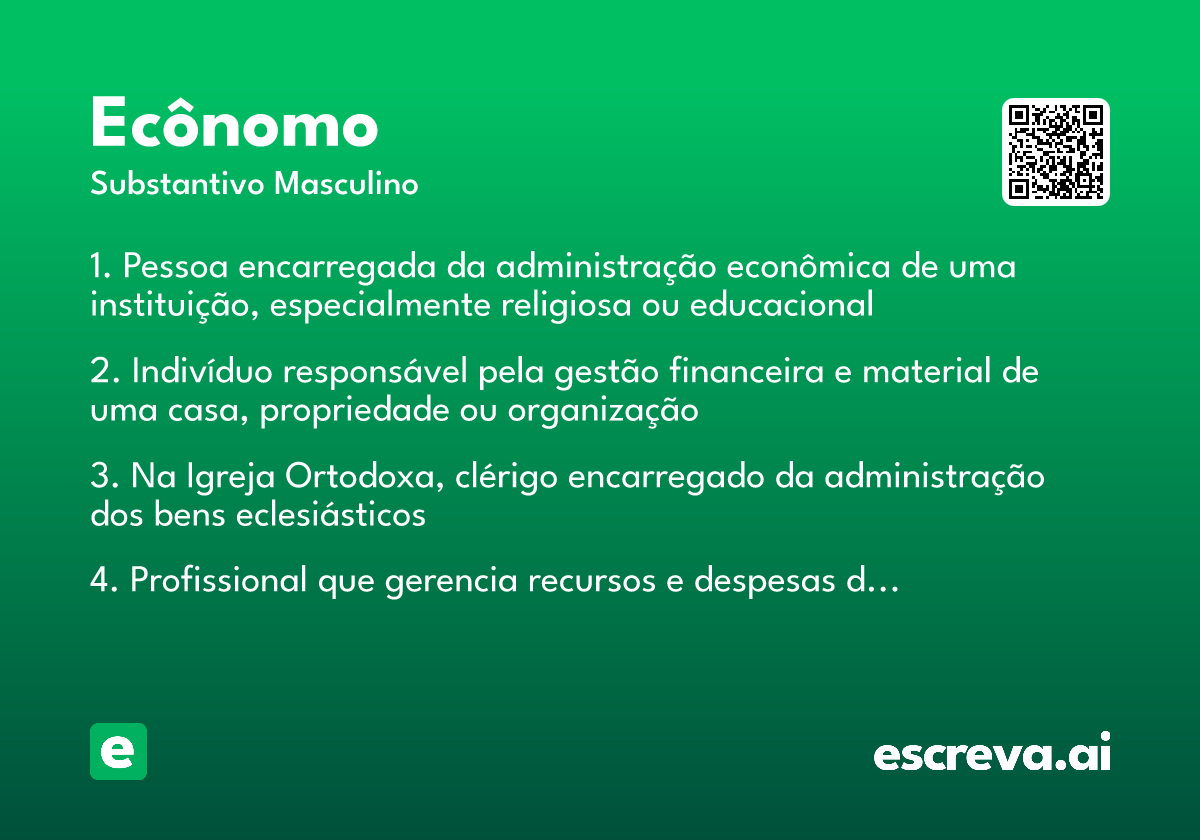 ecônomo