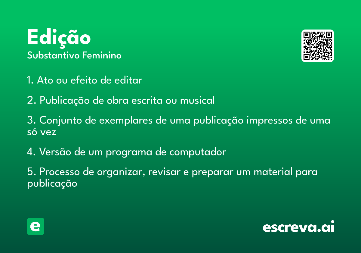 edição