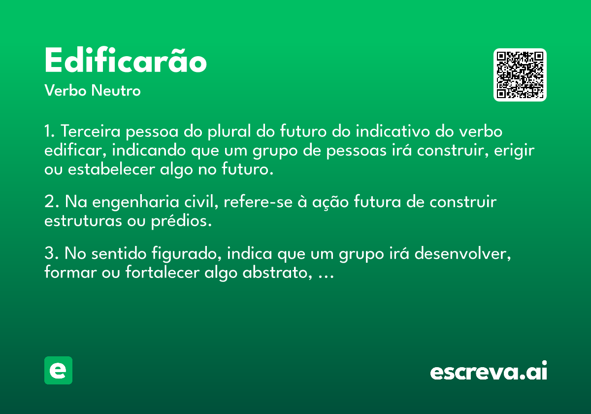 edificarão