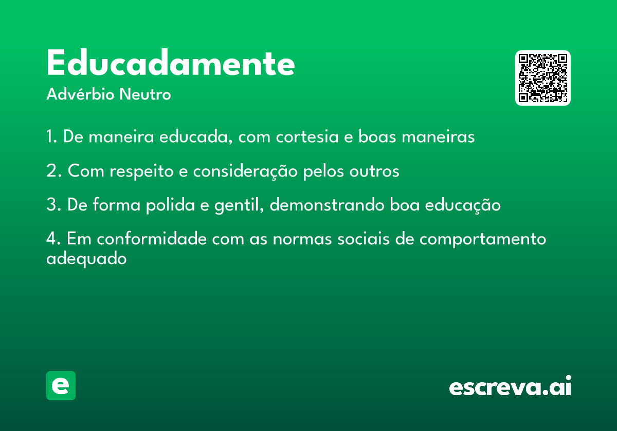 educadamente