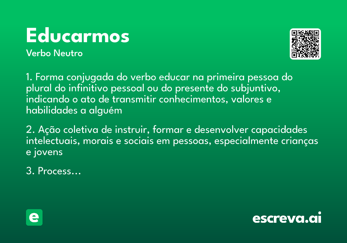 educarmos