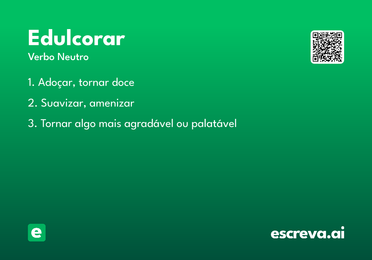edulcorar