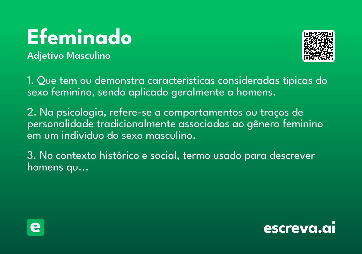 efeminado