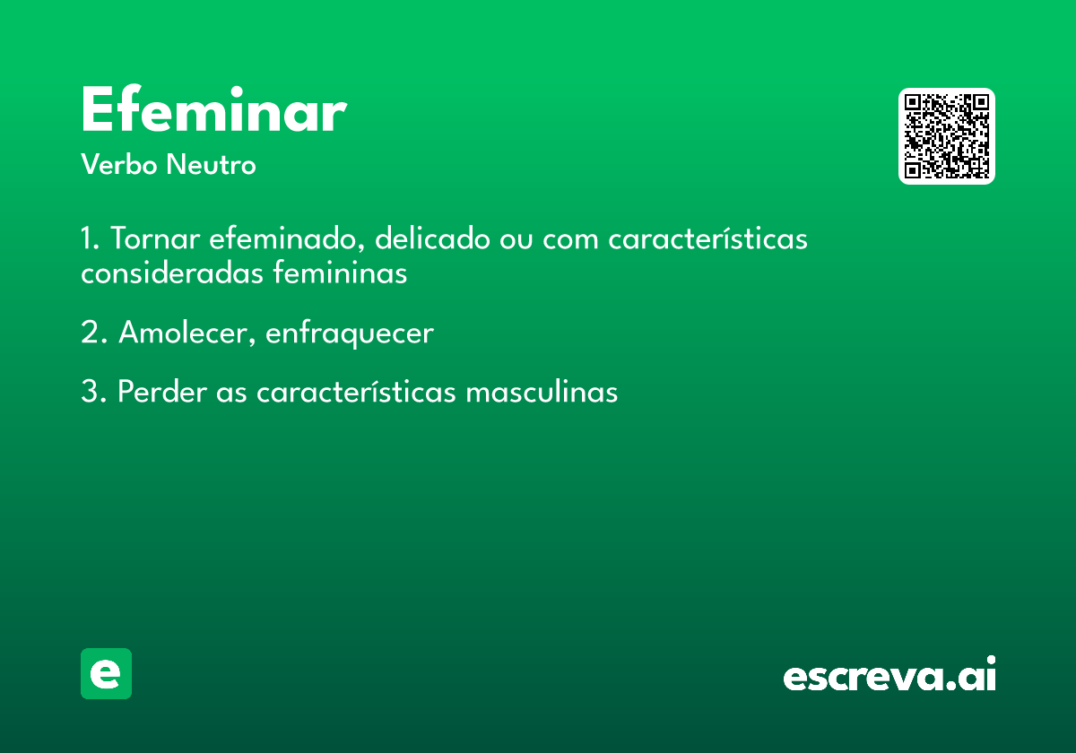 efeminar
