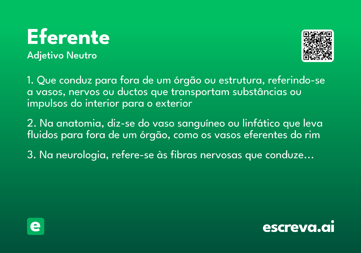eferente