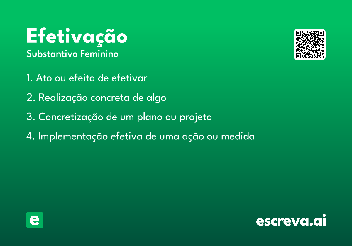 efetivação