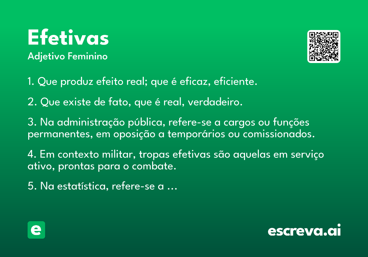 efetivas