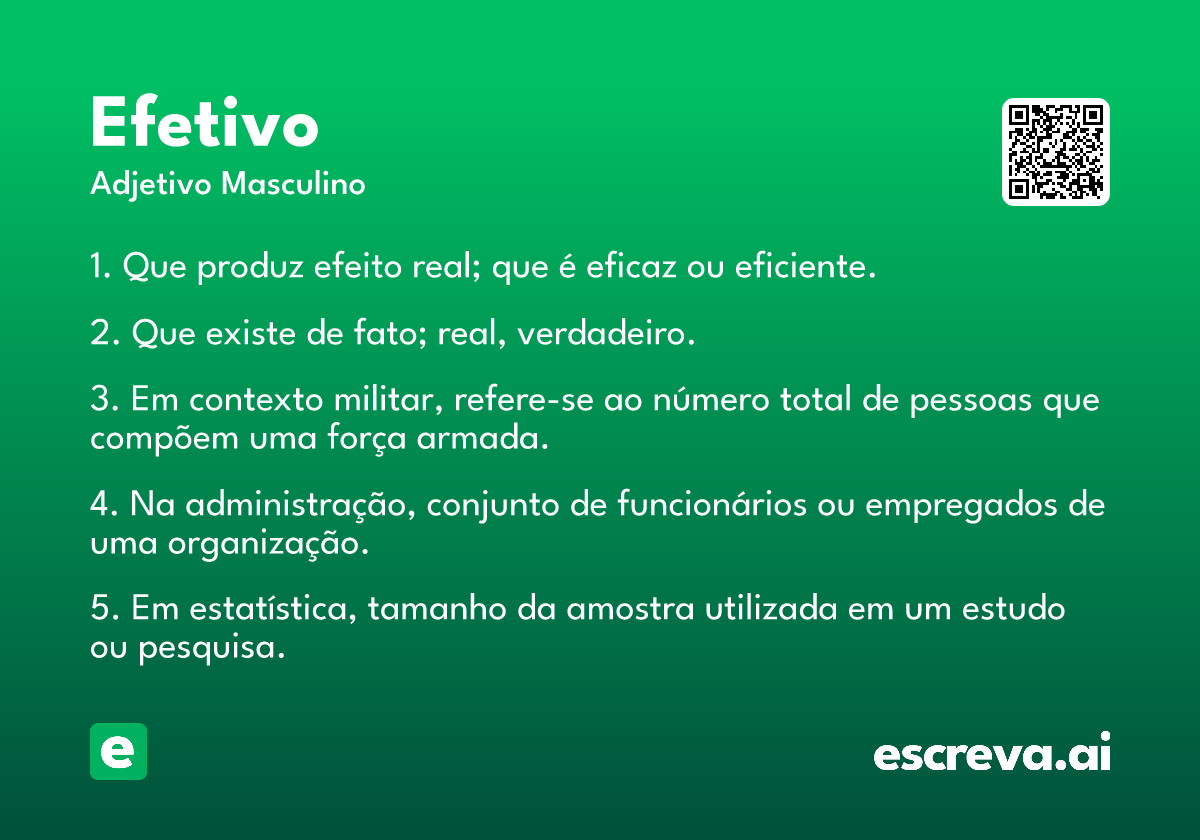efetivo