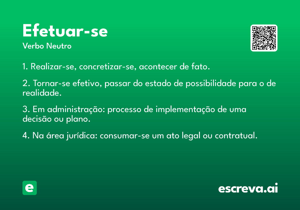 efetuar-se