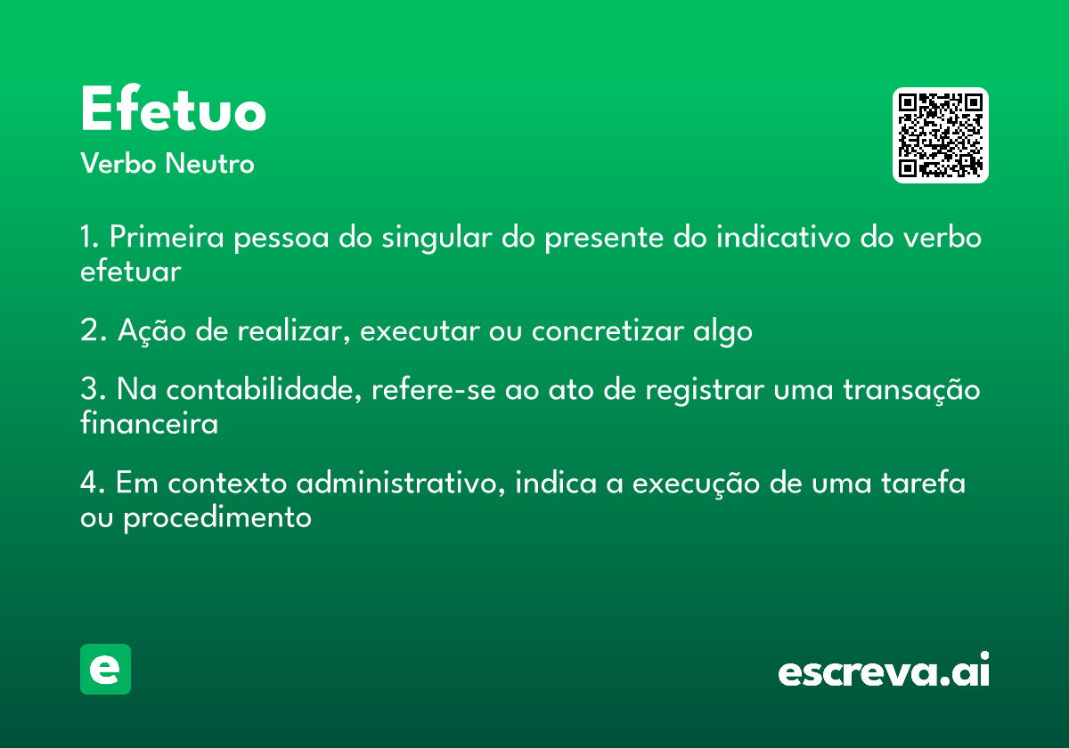 efetuo