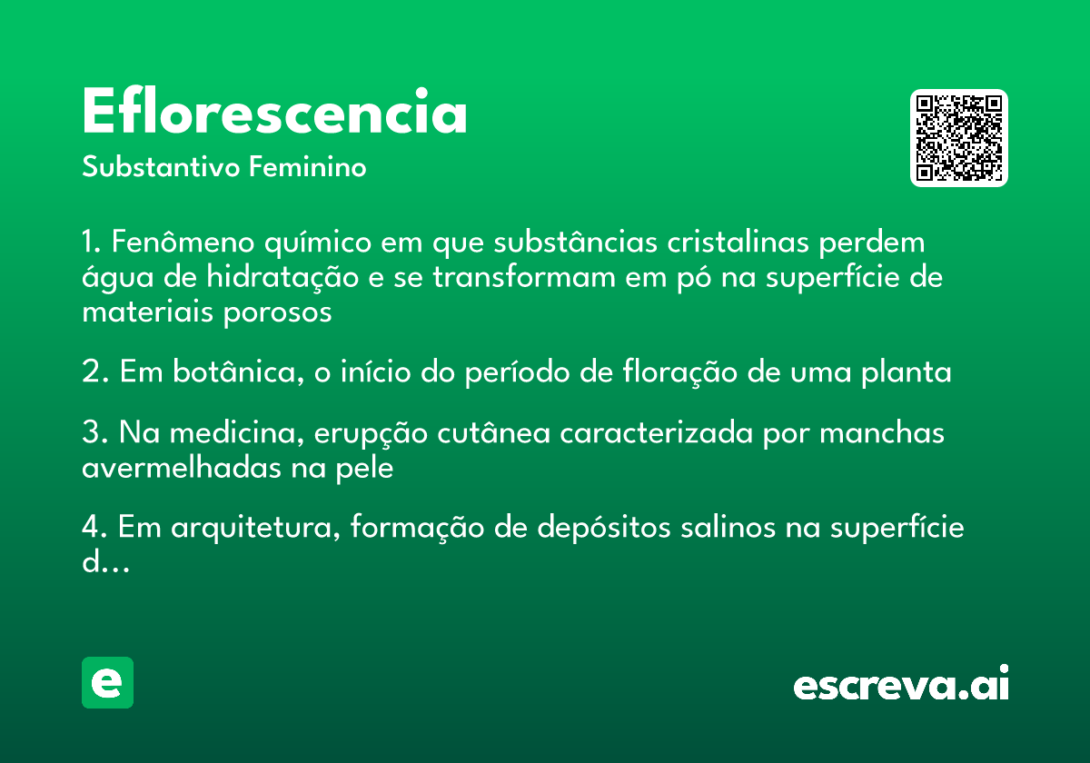 eflorescencia