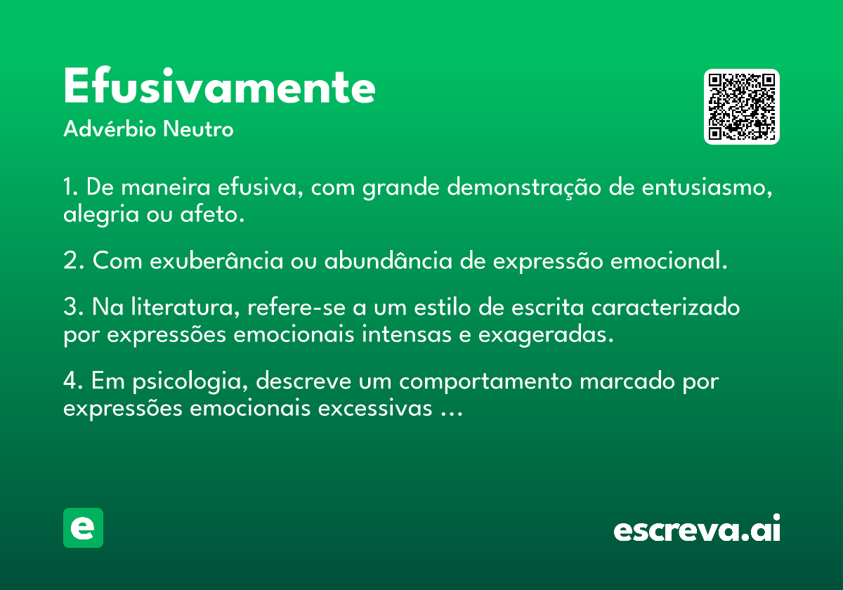 efusivamente