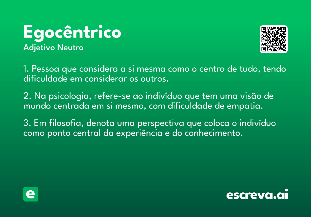 egocêntrico