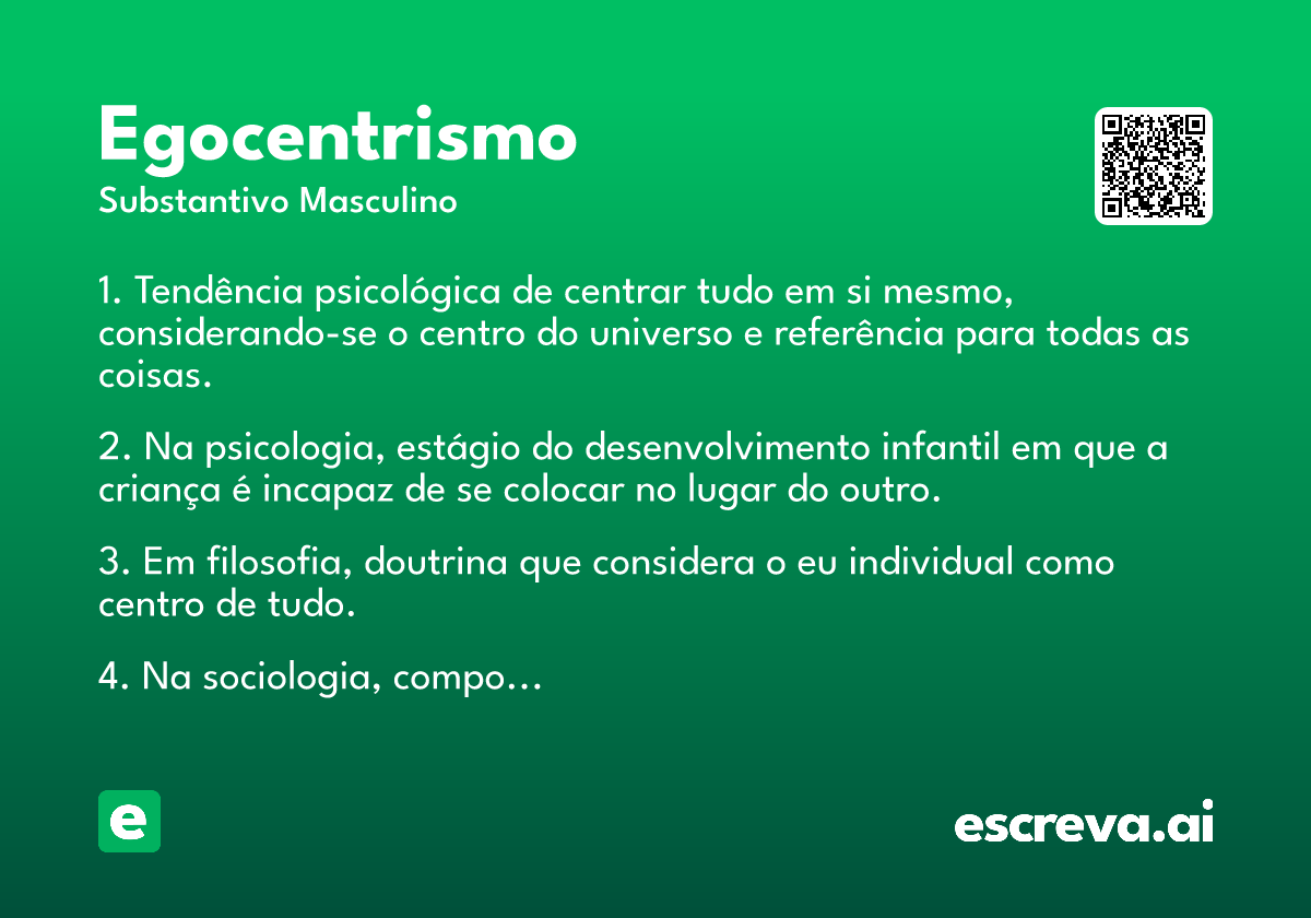 egocentrismo