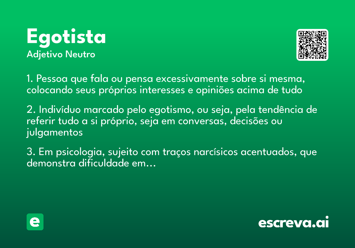 egotista