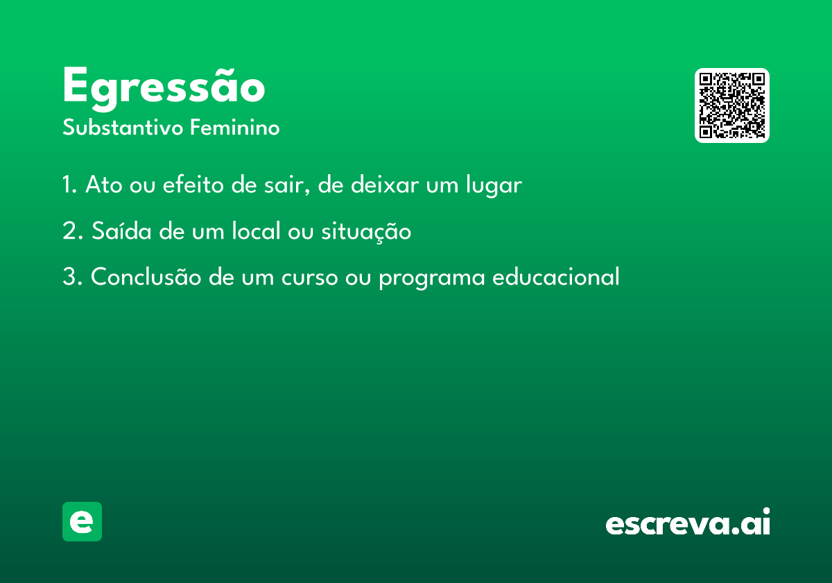 egressão
