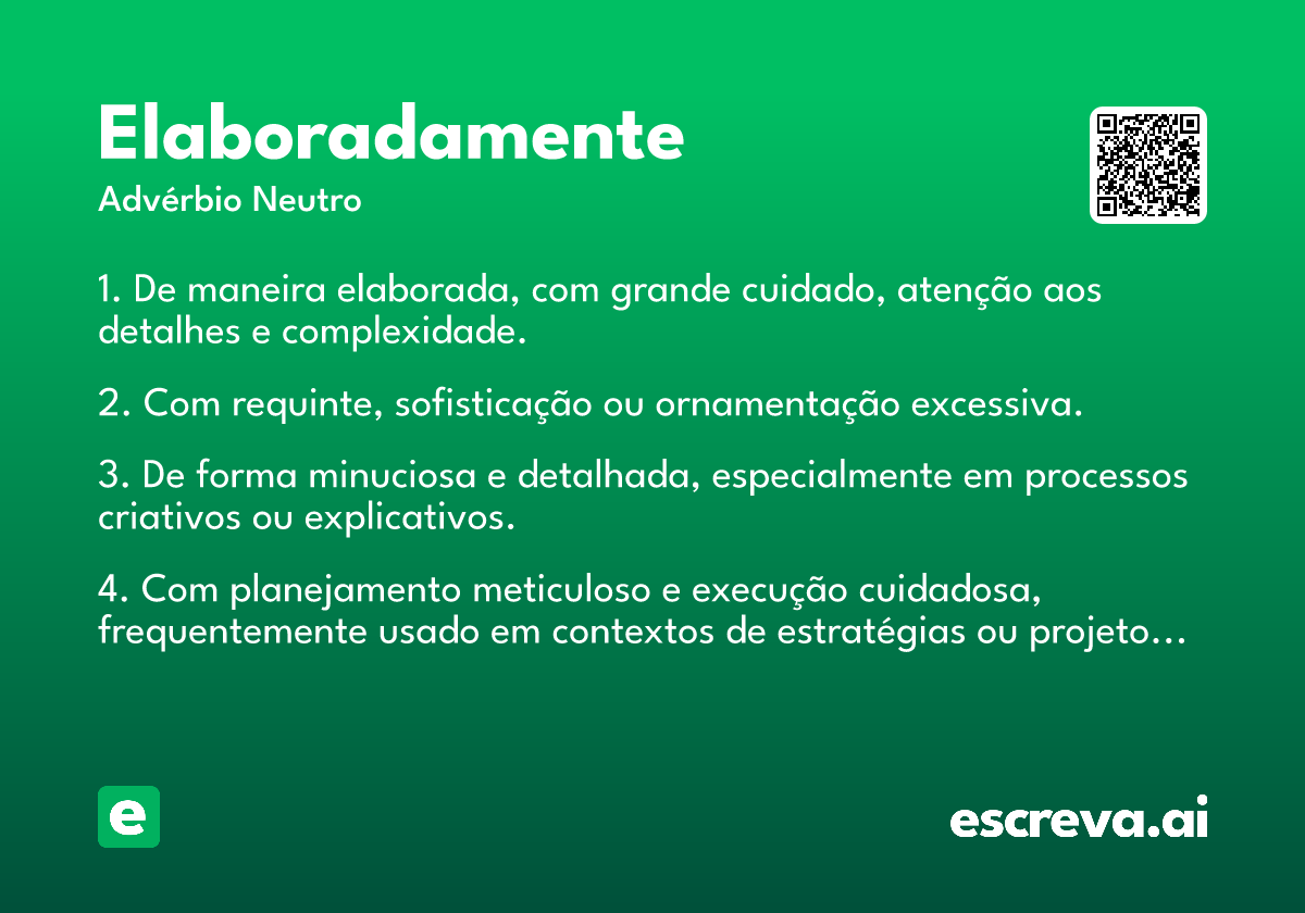 elaboradamente