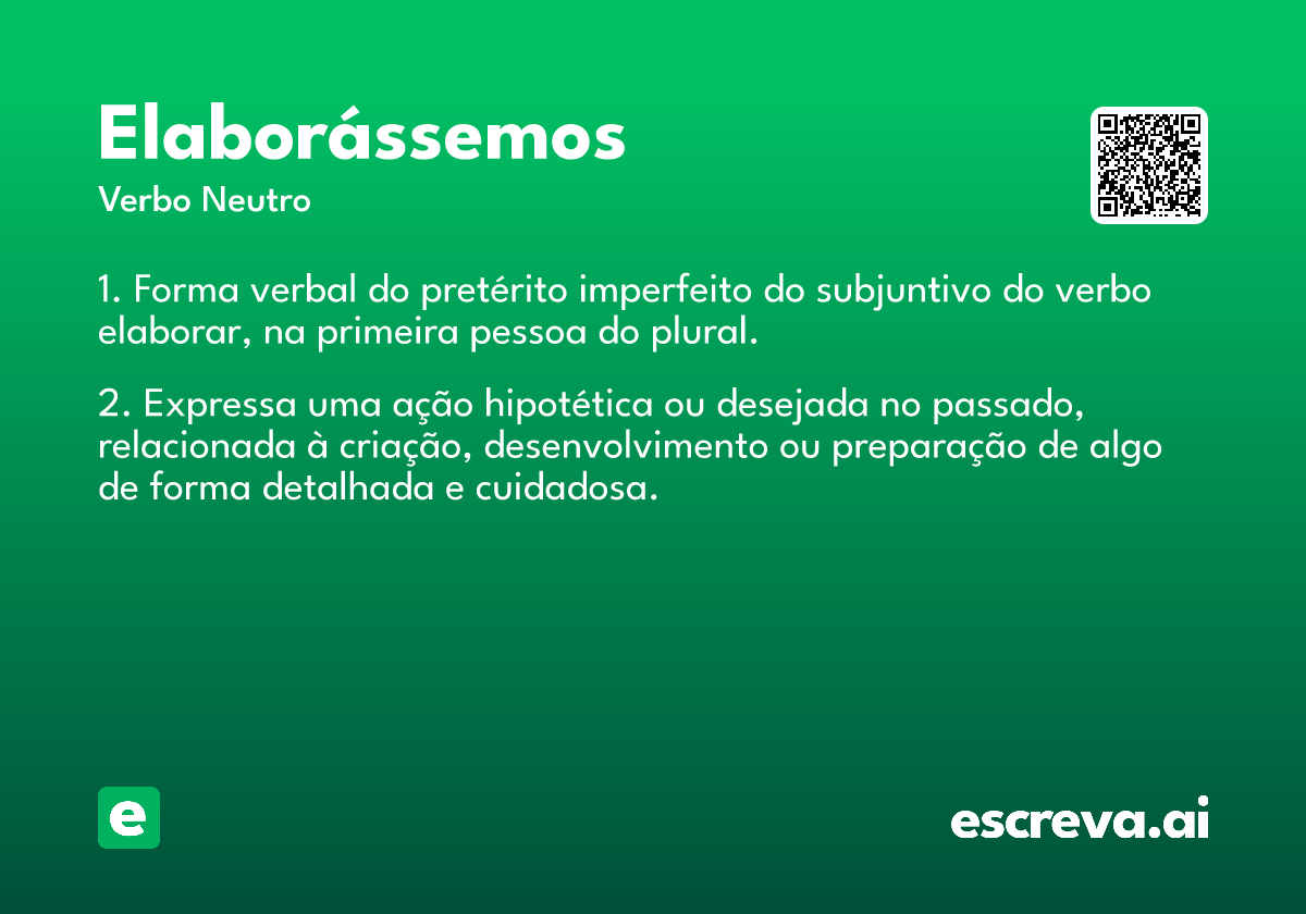 elaborássemos