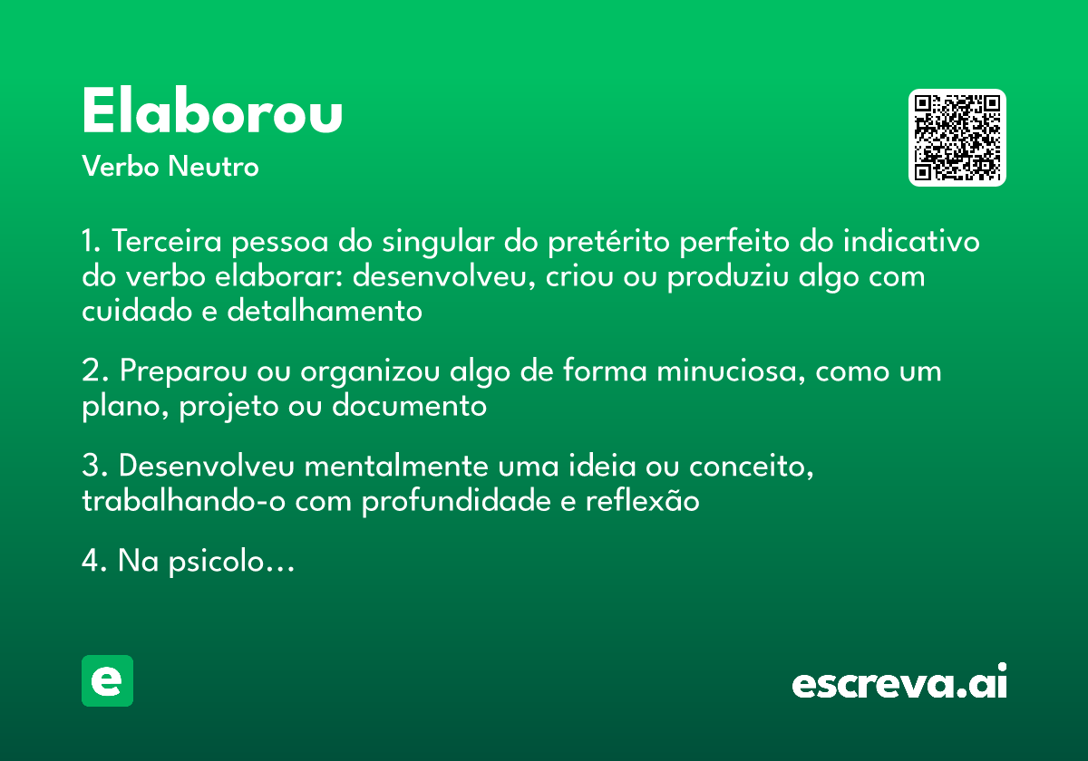 elaborou