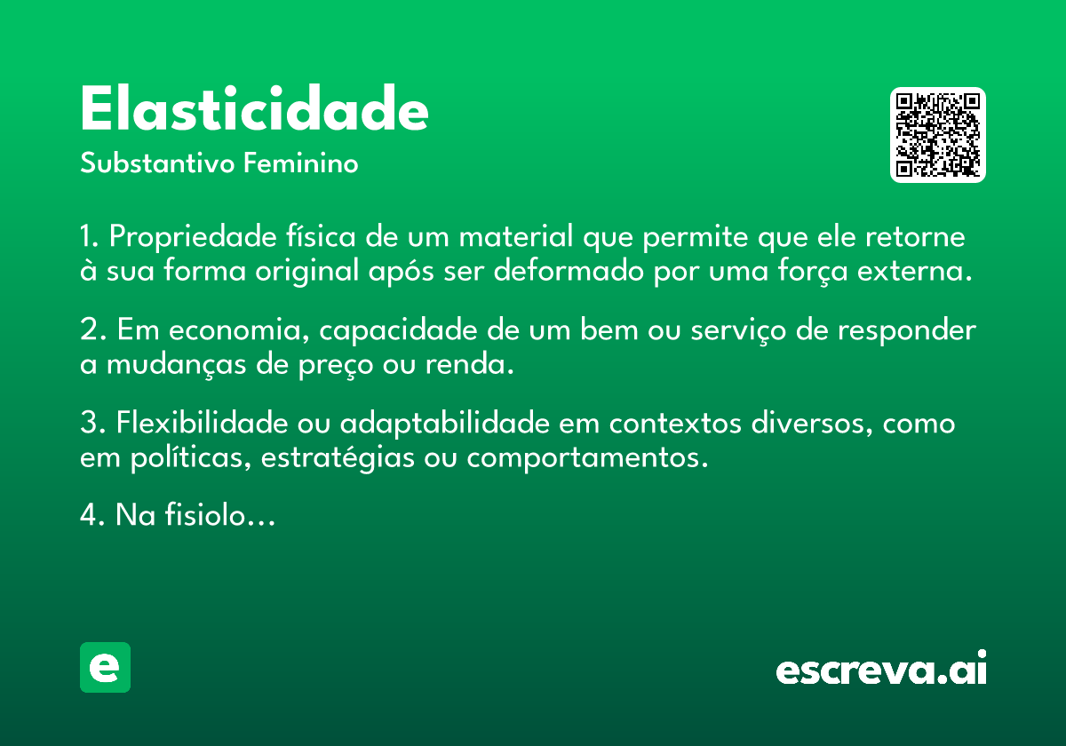 elasticidade