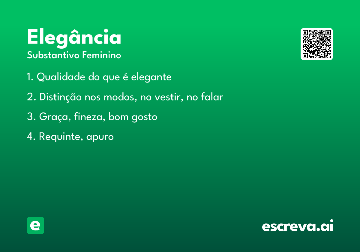 elegância