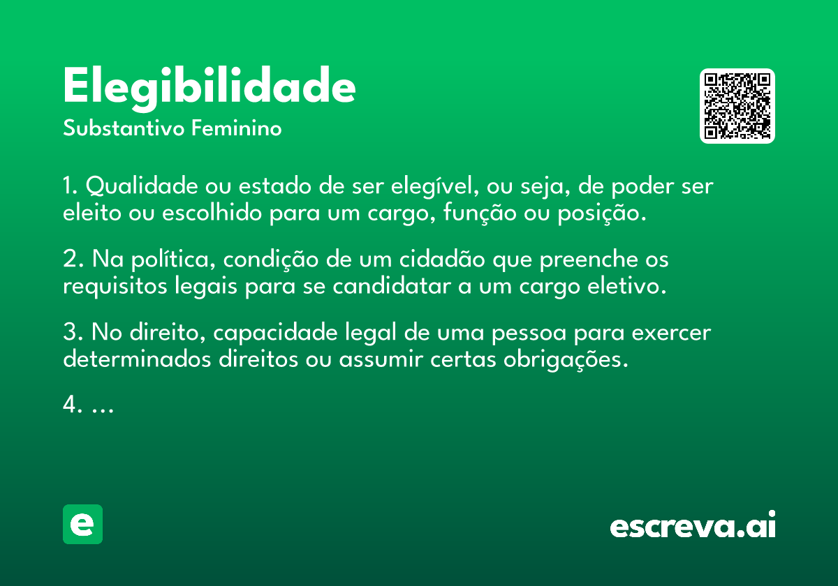 elegibilidade
