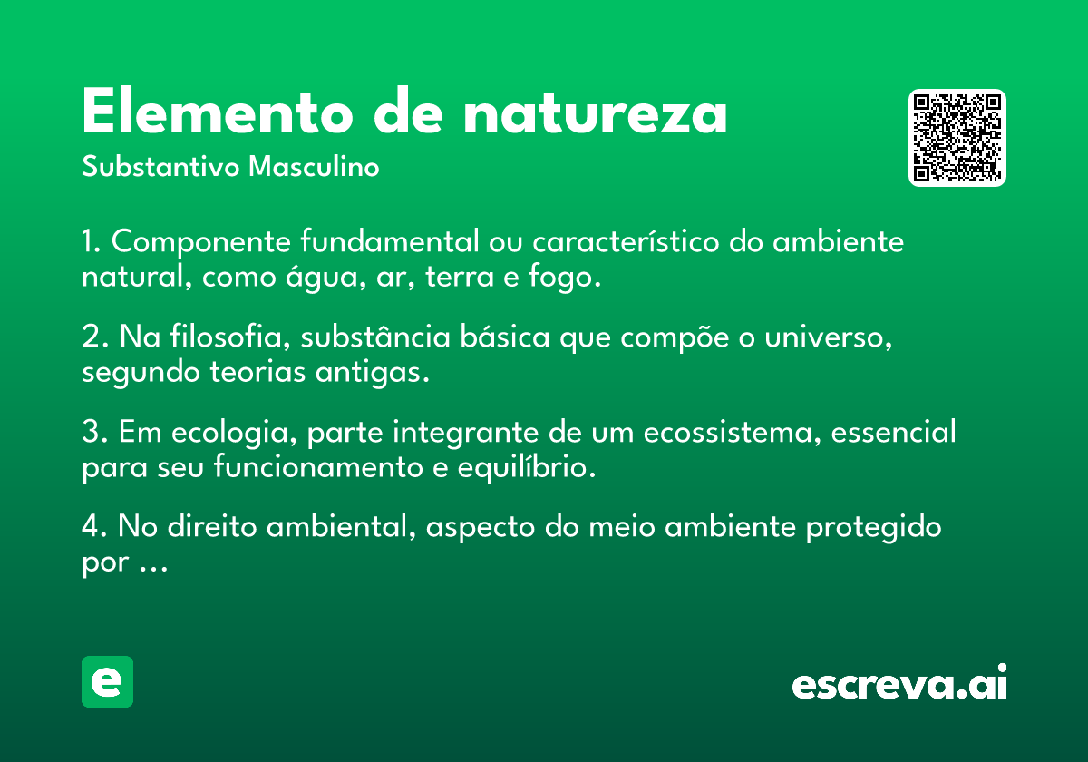elemento de natureza