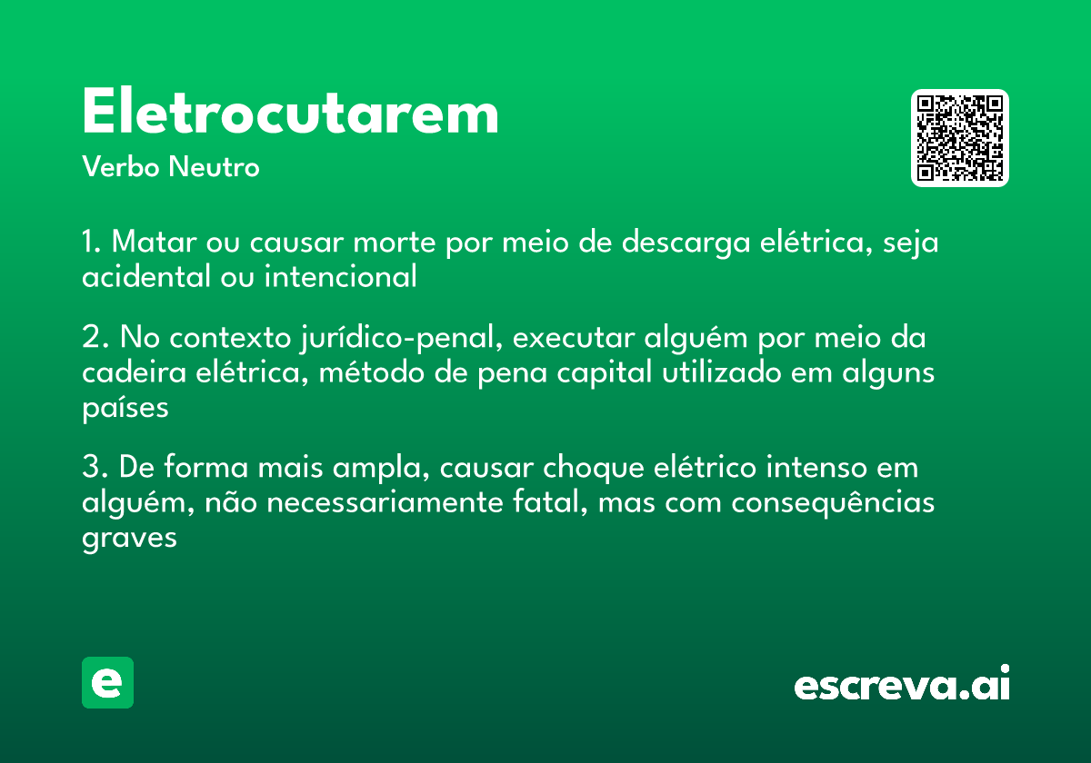 eletrocutarem