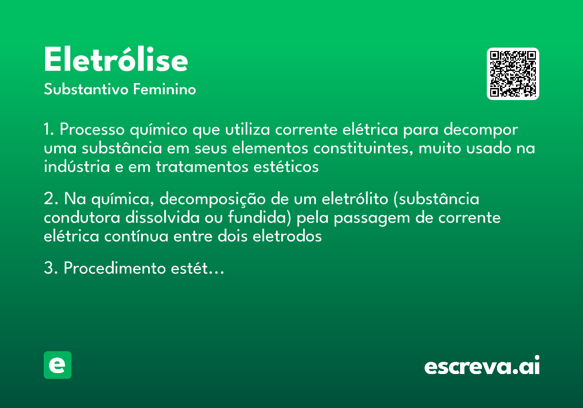 eletrólise