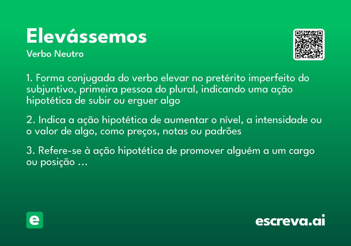 elevássemos