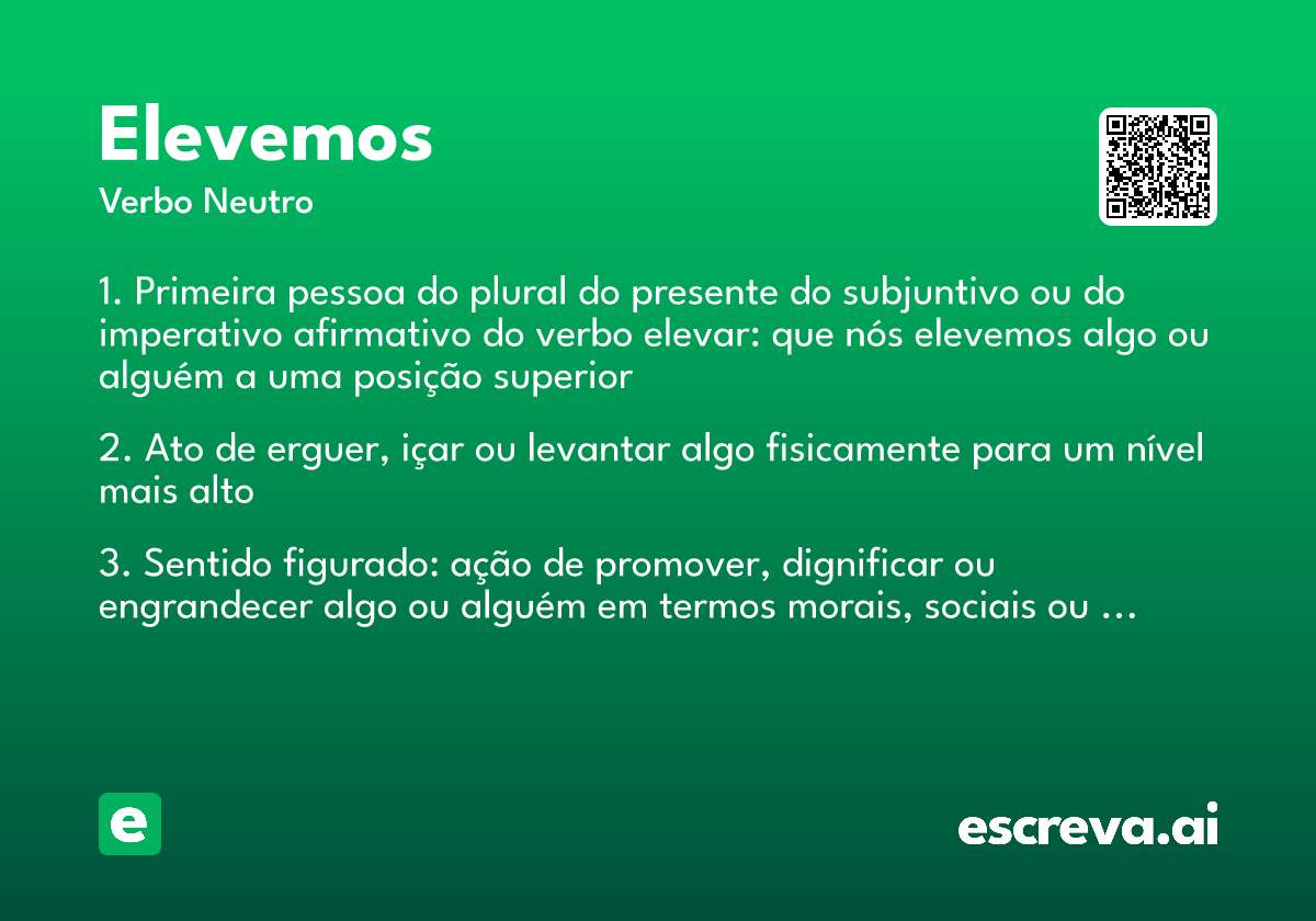 elevemos