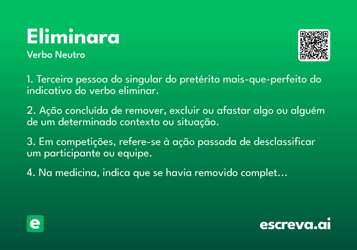 eliminara