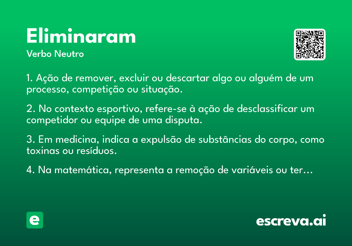 eliminaram
