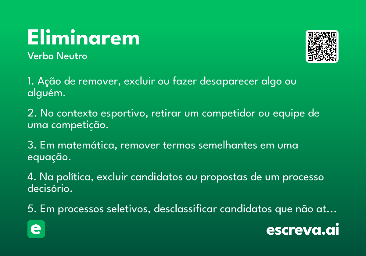 eliminarem