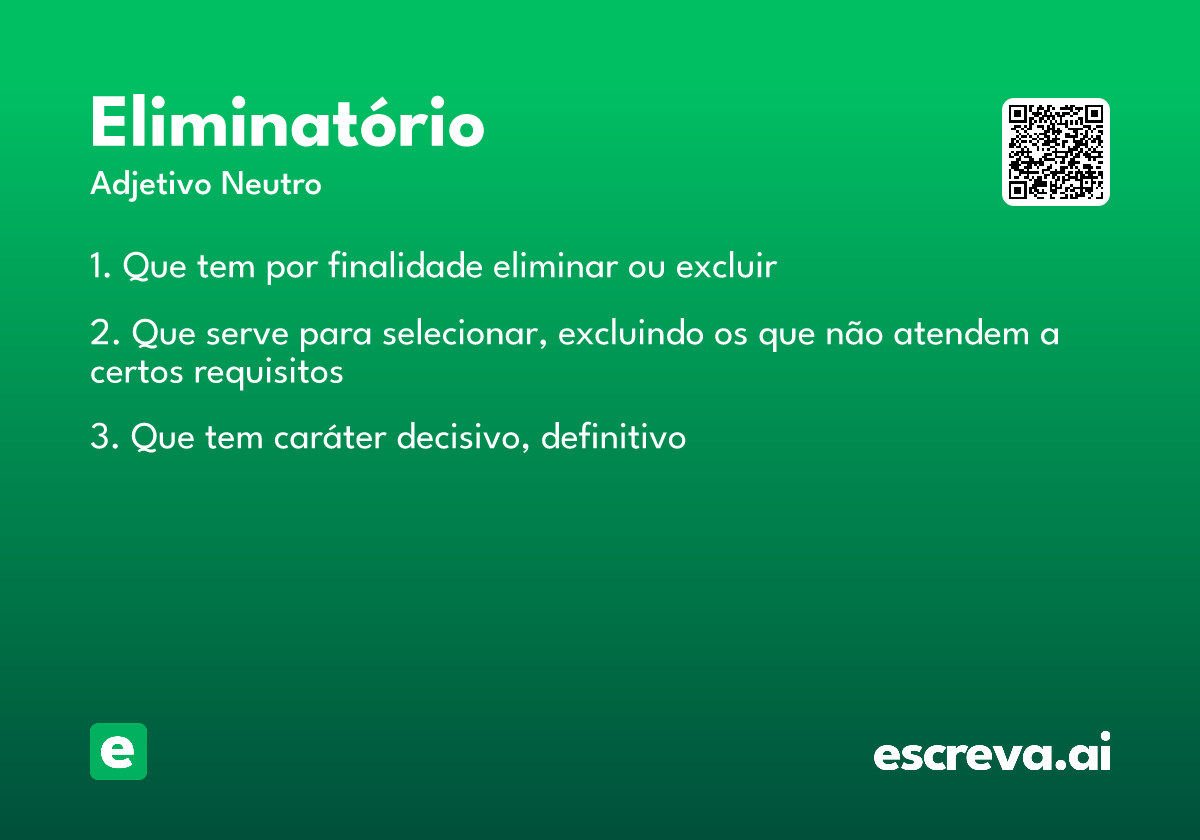 eliminatório