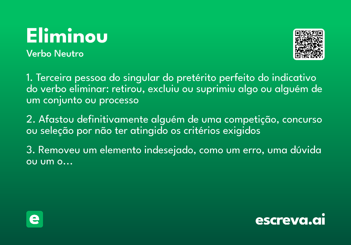 eliminou
