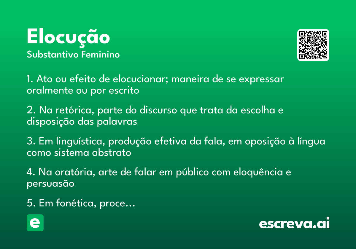 elocução