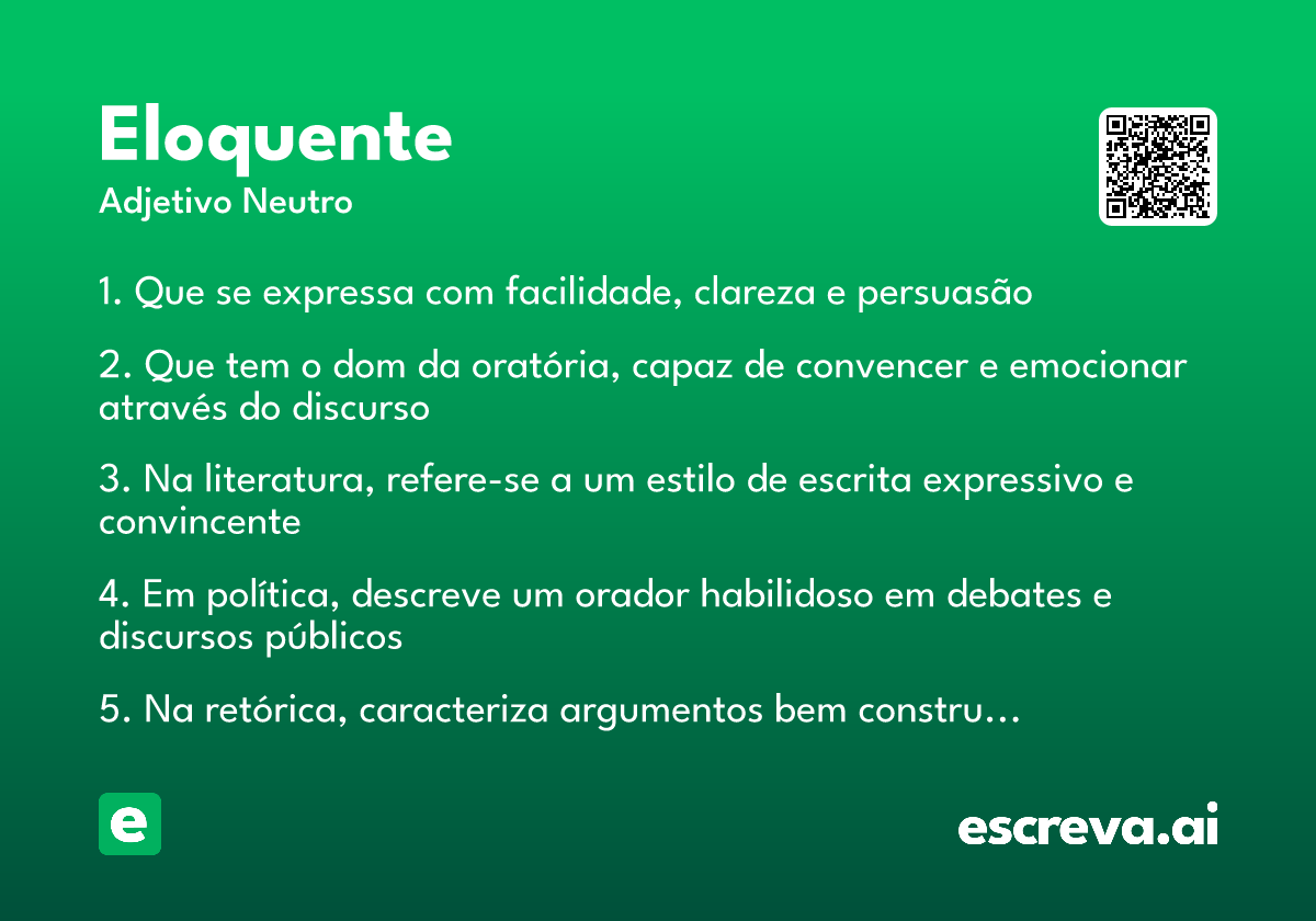 eloquente