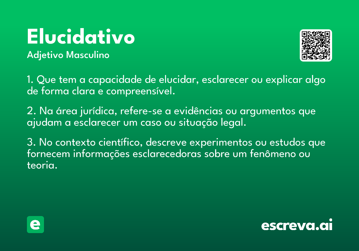 elucidativo
