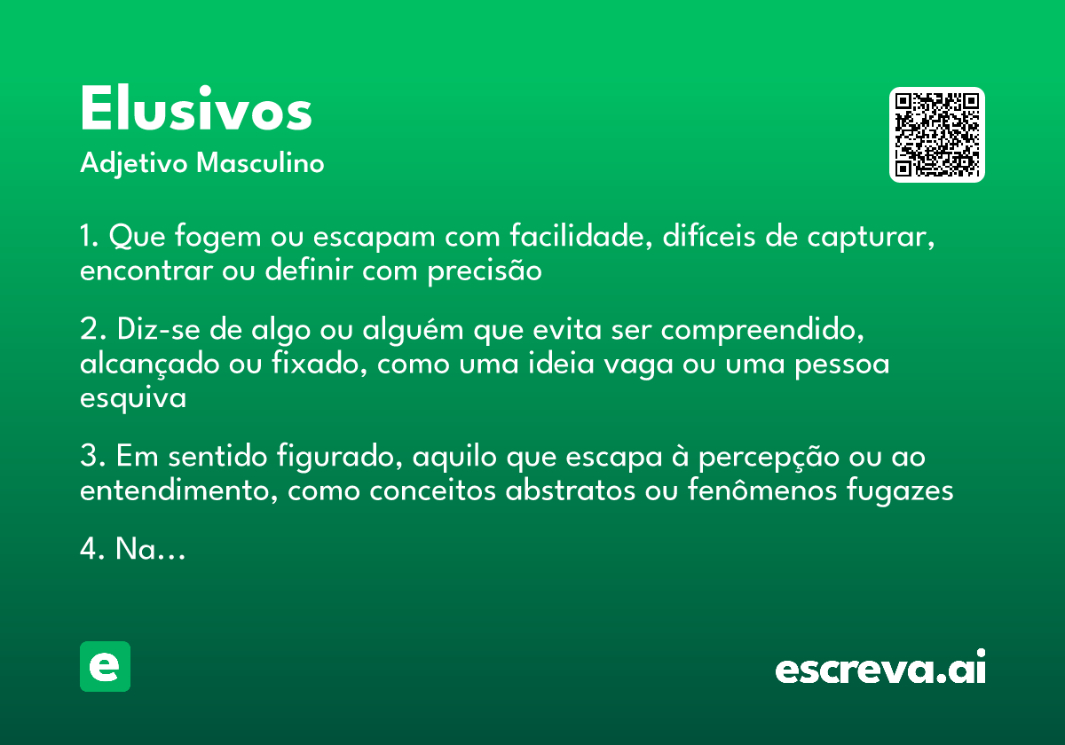 elusivos