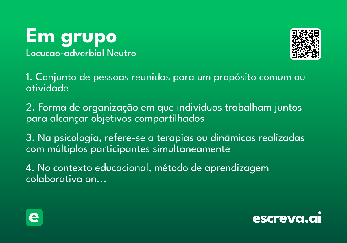 em grupo