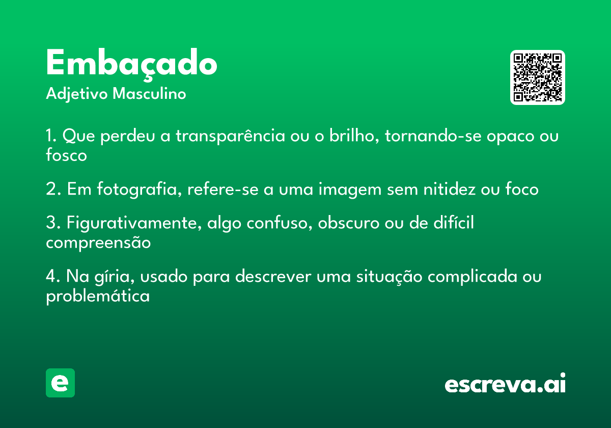 embaçado