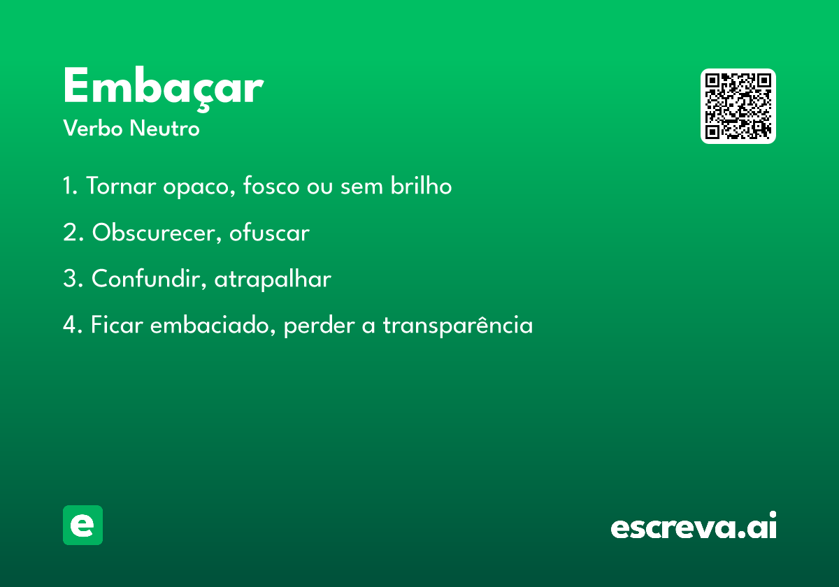 embaçar